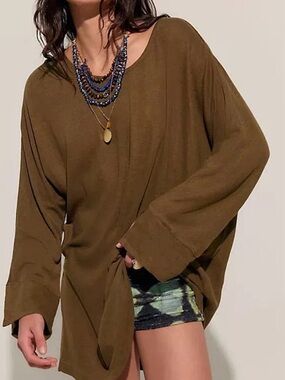 Free People Bahari Top                Color: Fir Green